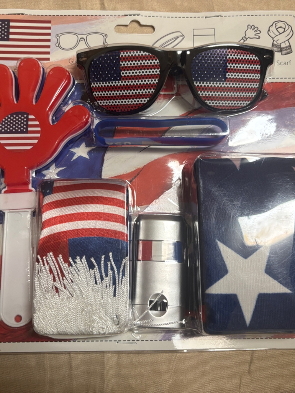 USA World Cup Soccer cheer 6pcs fan kits